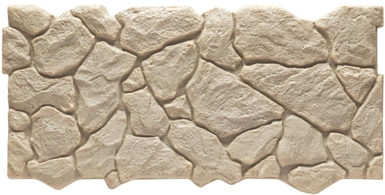 Natural Stone Cream Texture Finish Panel Marble & Louvers 4x2 Ft - Ar-106