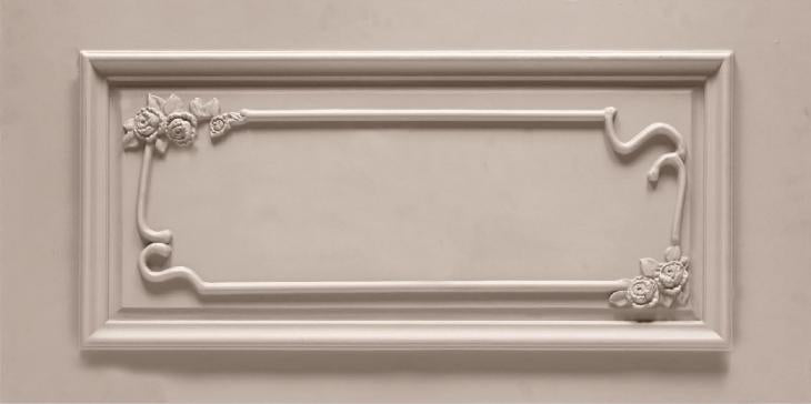 Floret Frame Light Brown PU Stone Panels 4x2 ft designer louvers Light Brown AR-107