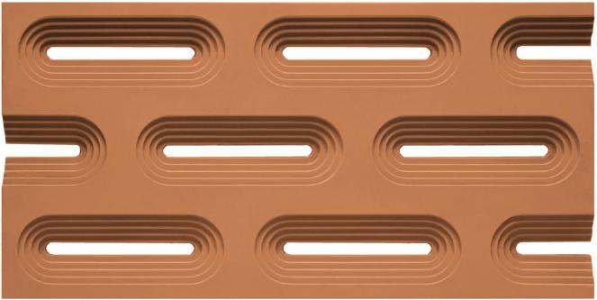 Oasis Brown 4 ft x 2 ft (1200x600 mm) Texture Finish PU Stone Panels 4x2 ft designer louvers Brown AR-109_Oval