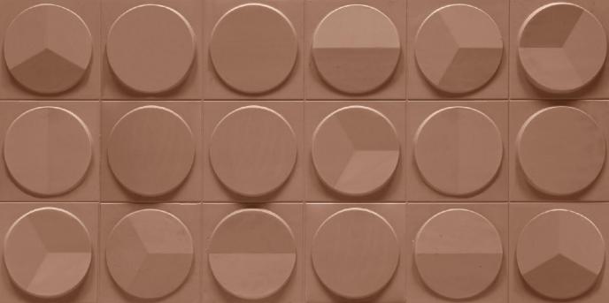 Timeless Clock Brown PU Stone Panel 4x2 ft designer louvers Brown AR-112