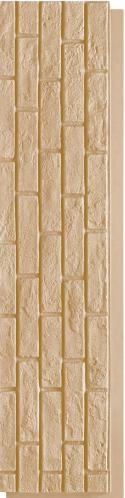 Industrial Brick Wall Light Yellow PU Stone Panels 4x1 ft marble & stone louvers Light Yellow AR-116