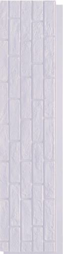 Brick Wall White Texture Finish Pu Stone Panels Marble & Louvers 4x1 Ft - Ar-116