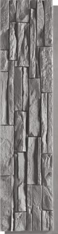Vintage Brick Wall Grey PU Stone Panel 4x1 ft marble & stone louvers Grey AR-117