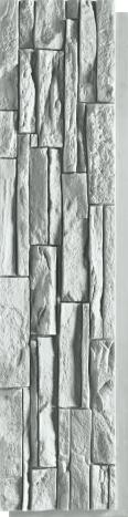 Vintage Brick Wall White PU Stone Panel 4x1 ft marble & stone louvers White AR-117