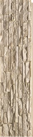 PU Stone Panels Rustic Brick Wall Cream 4x1 ft marble & stone louvers Cream AR-118