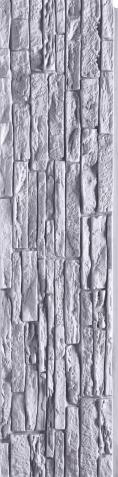 PU Stone Panels Rustic Brick Wall Silver 4x1 ft marble & stone louvers Silver AR-118