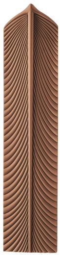 Feather Forge Brown 3D PU Stone Panels 3x0.65 ft designer louvers Brown AR-120