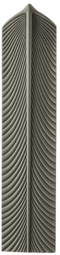 Feather Forge Dark Green 3D PU Stone Panels 3x0.65 ft designer louvers Dark Green AR-120