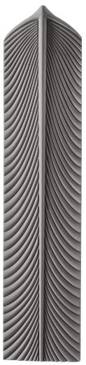 Feather Forge Grey 3D PU Stone Panels 3x0.65 ft designer louvers Grey AR-120