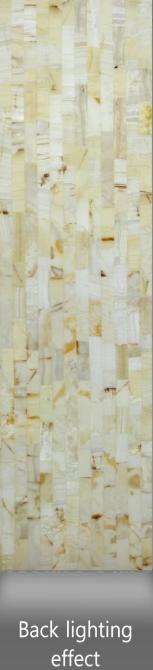 Alabaster Sheet Marble & Stone Louvers Multi Colour 8x2 Ft - Pn 03103