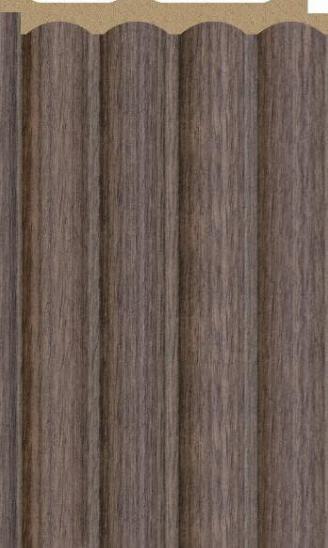 Aged Walnut Interlock Charcoal Louvers Designer 8x0.39 Ft - Pn 02713 D