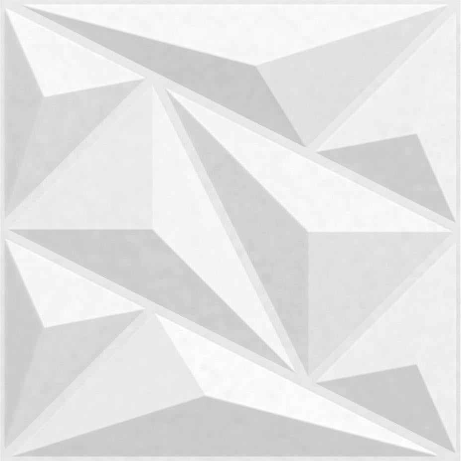 Alps White 3D Wall Panel Designer 1.6x1.6 Ft -