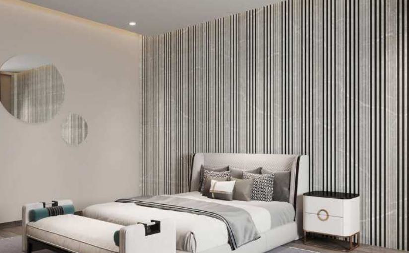 Pare Panels Armani Grey Louver 10x0.88 ft marble & stone Grey Armani_Grey