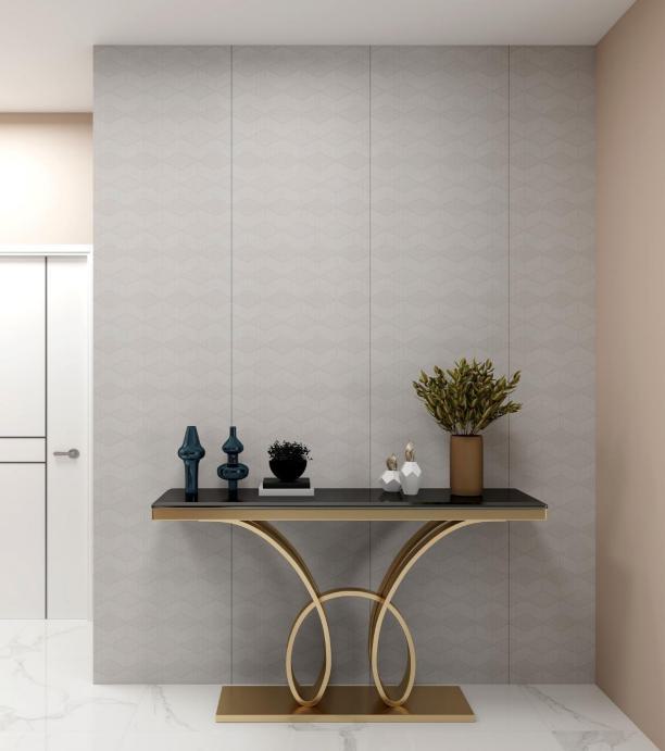 Wpc Louvers Panel Designer Ash Grey 8x2 Ft - Pn 02730 C