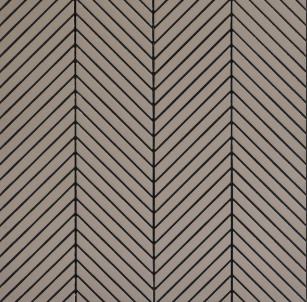 Beige Chevron Interlock Wpc Louvers Plain Colors 8x1 Ft - Pn 02725 B