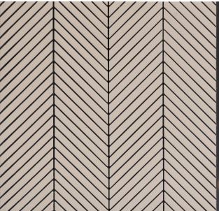 Beige Chevron Interlock Wpc Louvers Plain Colors 8x1 Ft - Pn 02725 D