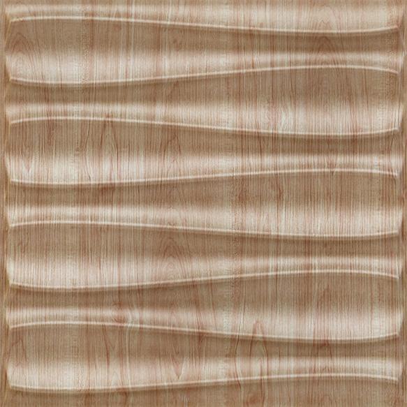 Beech Wood Dune 3D Wall Panel Beige 1.6x1.6 Ft -