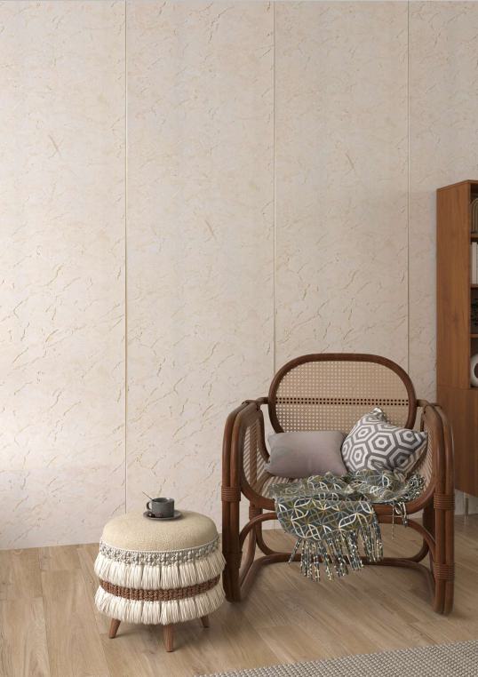 Beige Marble Charcoal Louver & Stone 8x2 Ft - An 9810