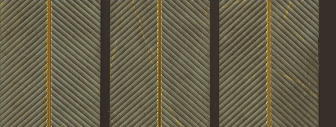 Beige Marble Charcoal Louver & Stone 8x0.49 Ft - Cl 4213