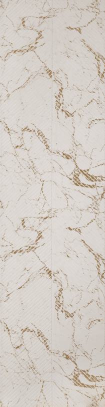 Beige Marble Charcoal Louvers Panel & Stone 8x1 Ft - Ed12005