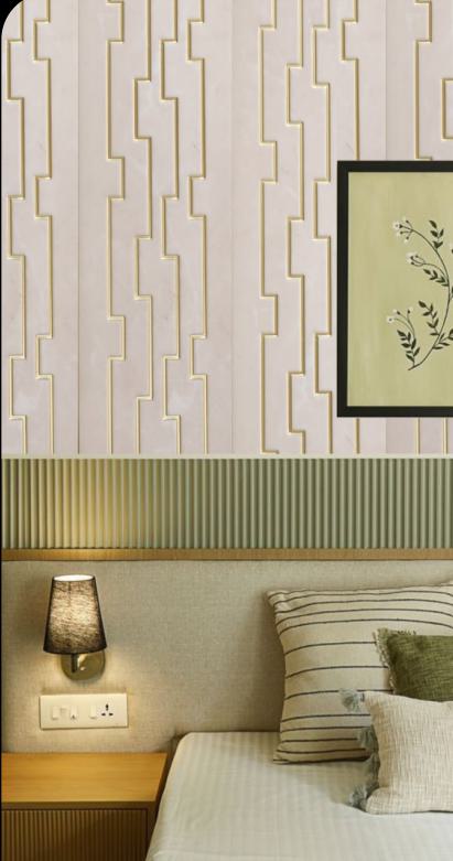 Decorative Wall Panel Designer Beige 8x2 Ft - Ed 923