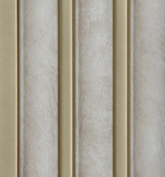 Beige Patterned Charcoal Louver Designer 8x0.41 Ft - Fl 1633