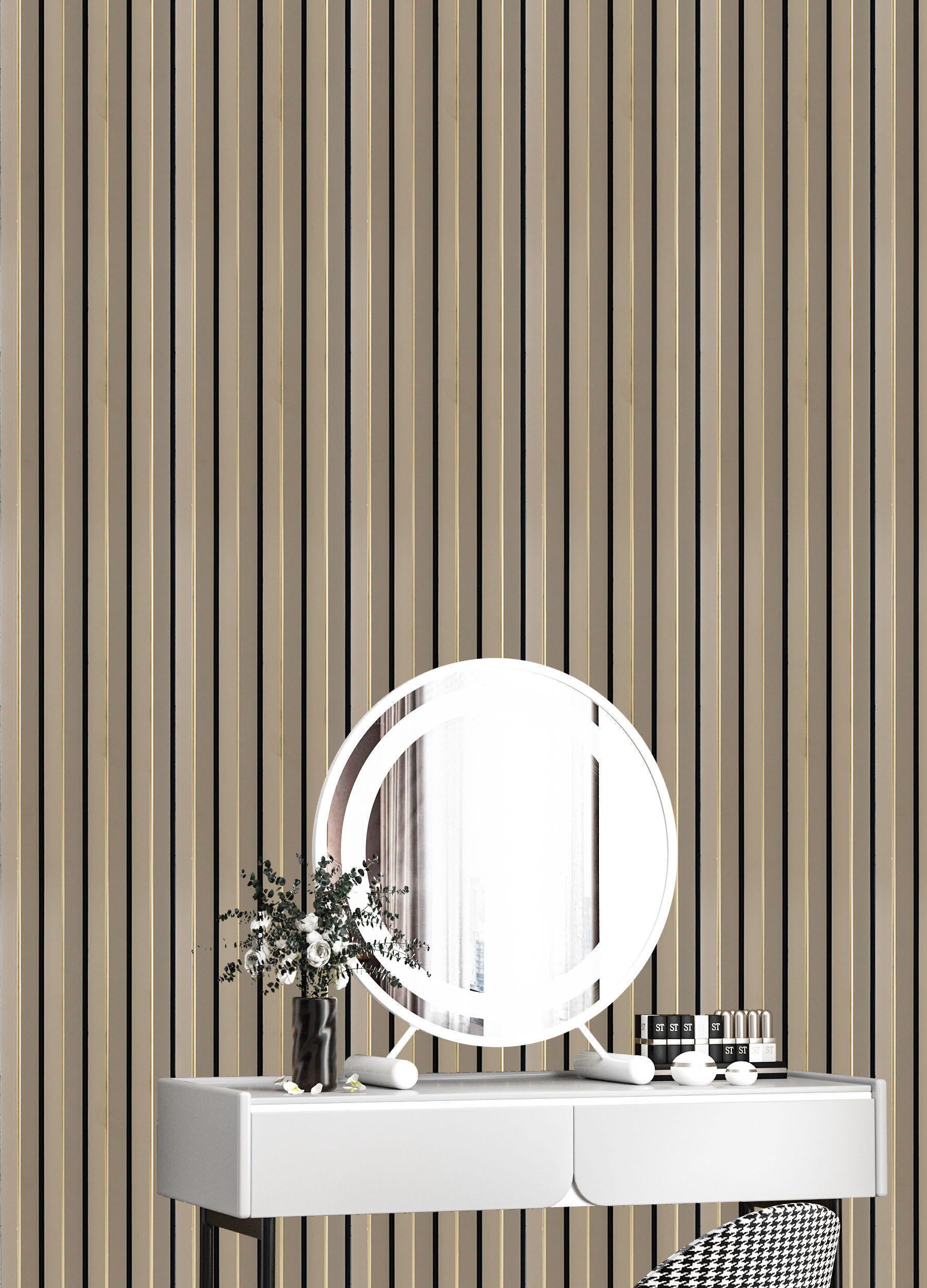 Premium Charcoal Panel Plain Solids Charcoal Louver/Panel 8x0.39 ft plain colors Beige PN 05315