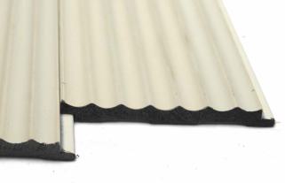 Plain Solids Charcoal Louvers Panel Colors Beige 8x0.33 Ft - Pn 00630