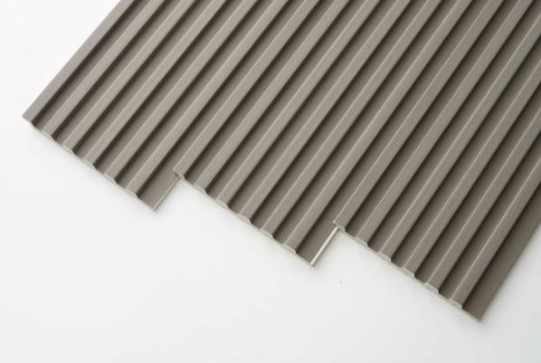 Plain Solids Beige Colour Charcoal Louver Colors 8x0.33 Ft - Pn 00638