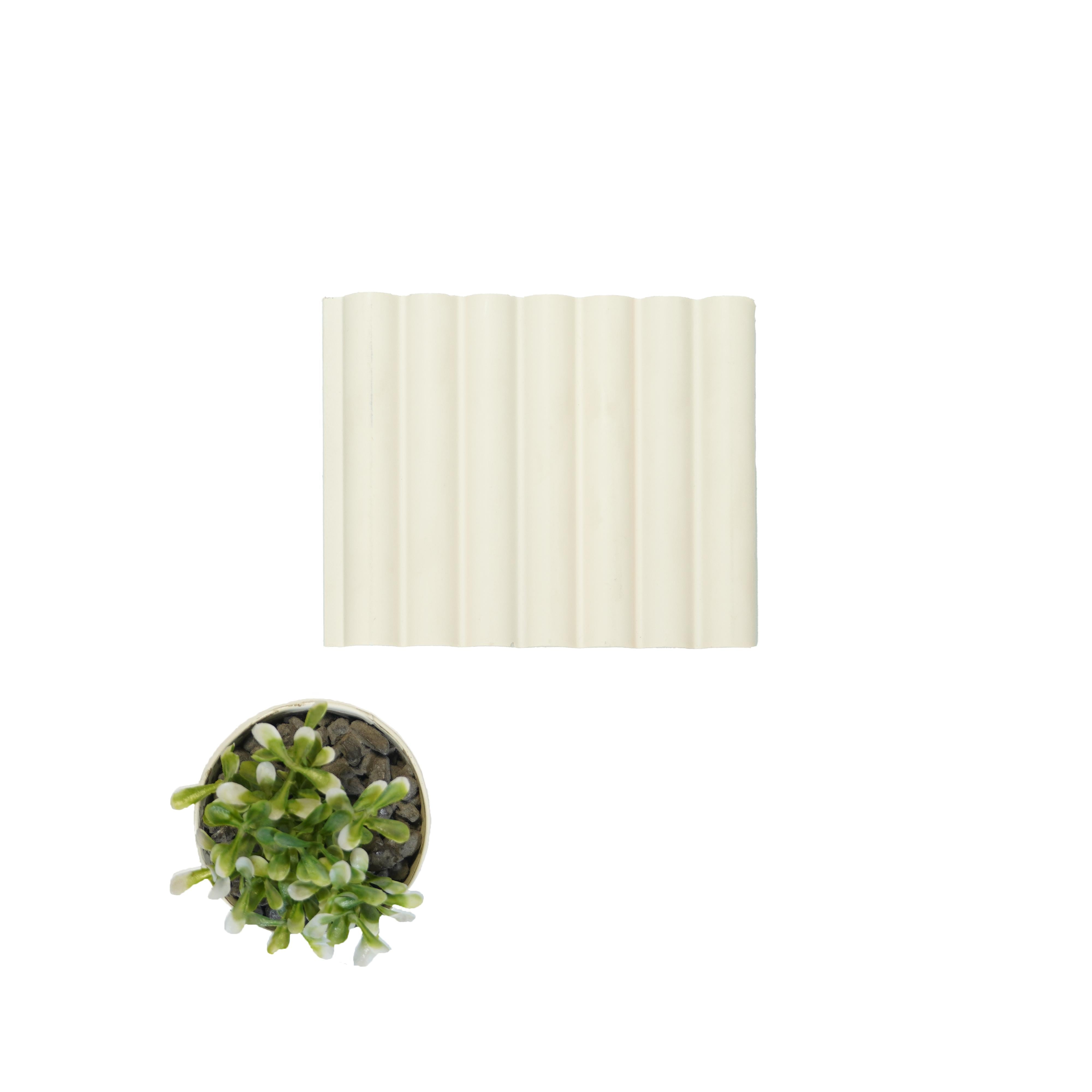 Plain Solids Charcoal Louver Colors Beige 8x0.41 Ft - Pn 03352