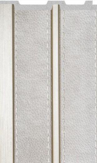 Beige Stitch Interlock Charcoal Louvers Fabric 8x0.4 Ft - Pn 02711