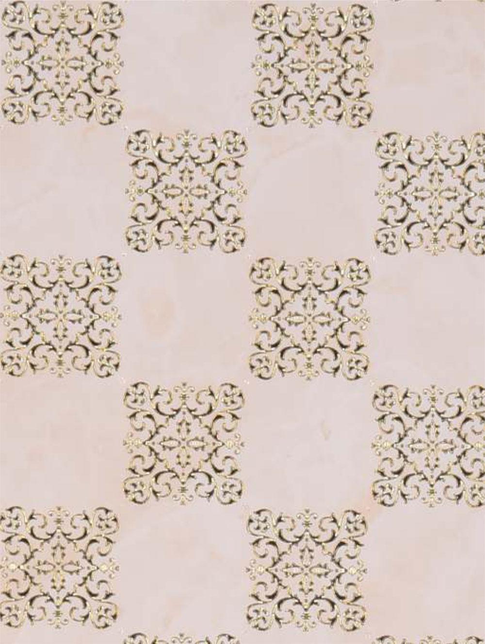 Decorative Wall Panel Marble & Stone Beige 8x2 Ft - Ed 515