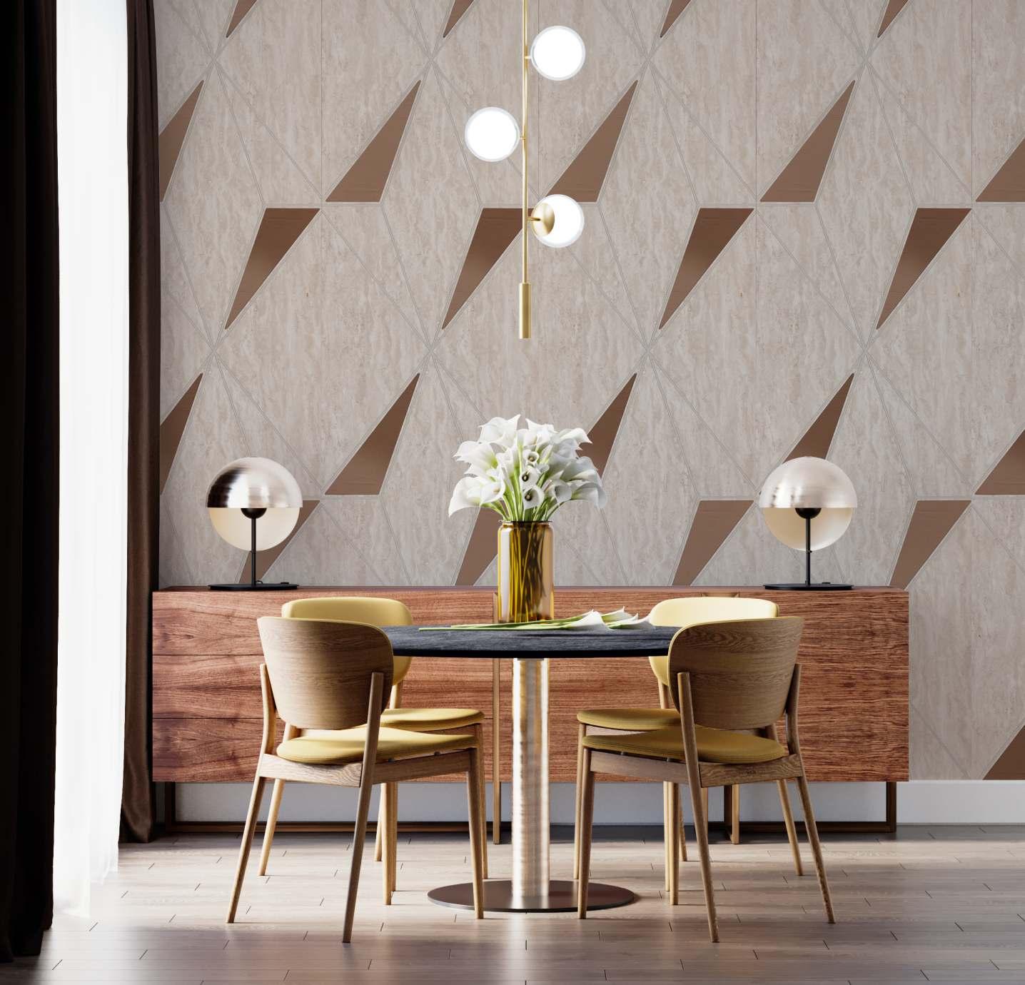 Decorative Wall Panel Marble & Stone Beige 8x2 Ft - Ed 8232