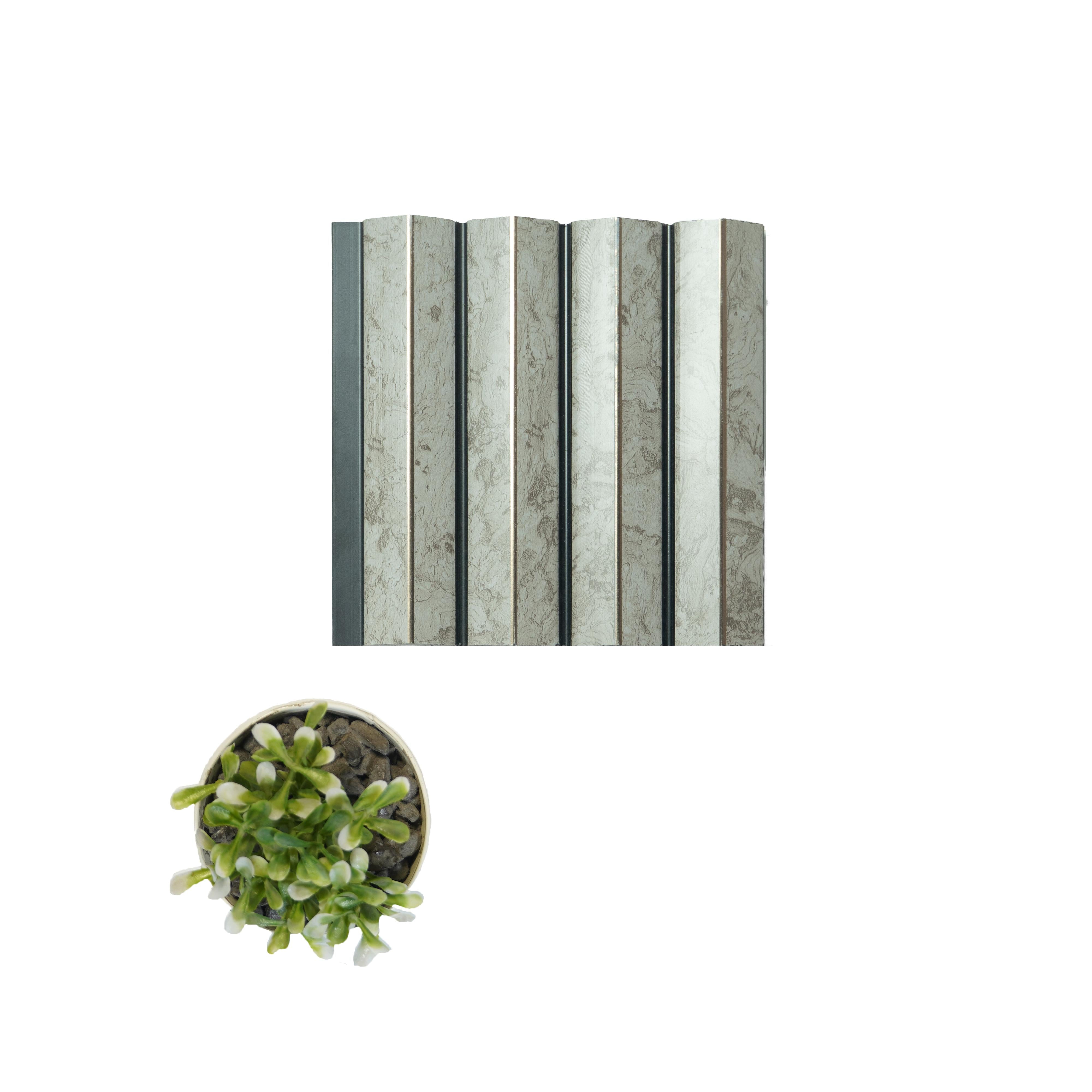 Beige Stone Charcoal Louver Marble & 8x0.39 Ft - Wl 1605