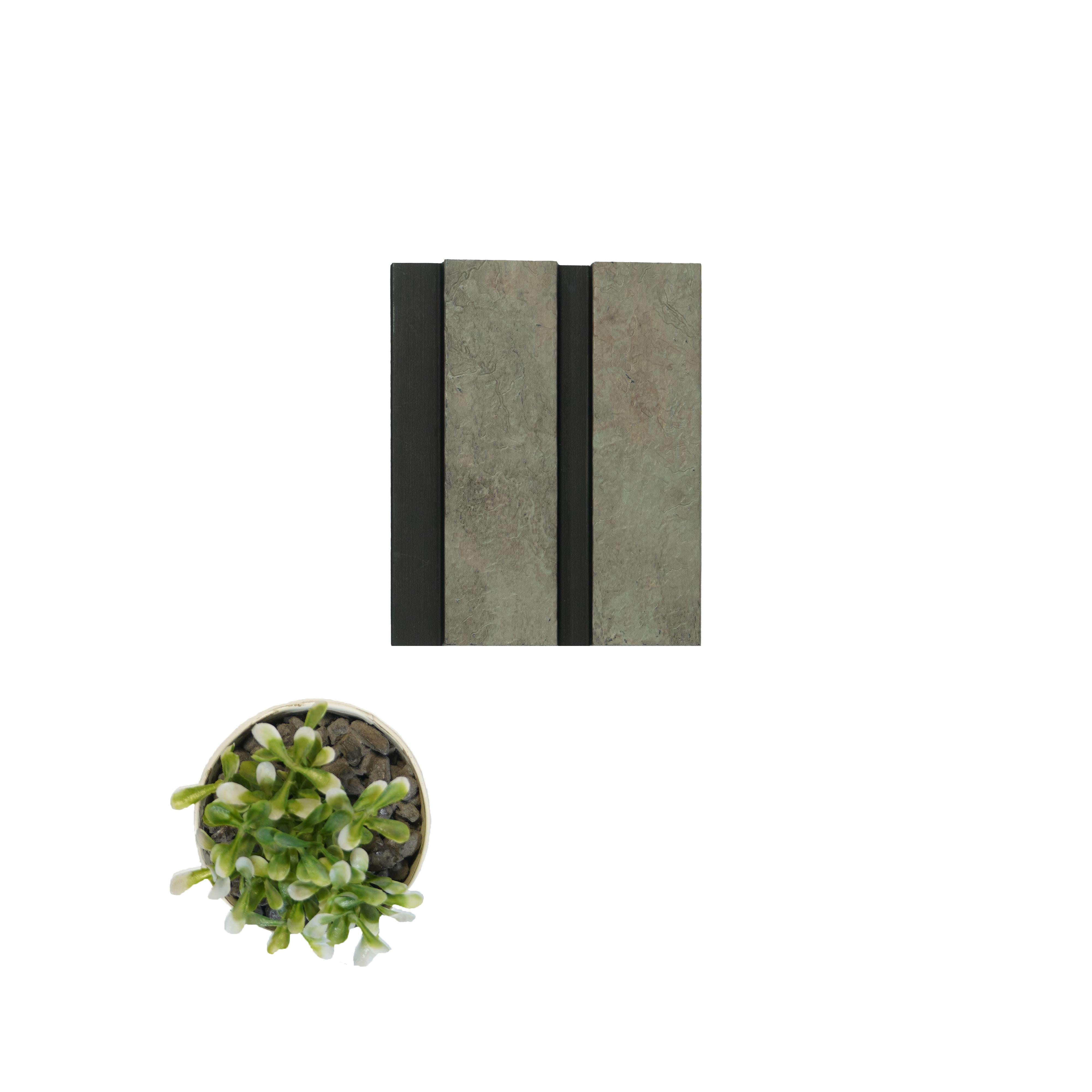Beige Stone Charcoal Louver Marble & 9.5x0.39 Ft - Wl 2807