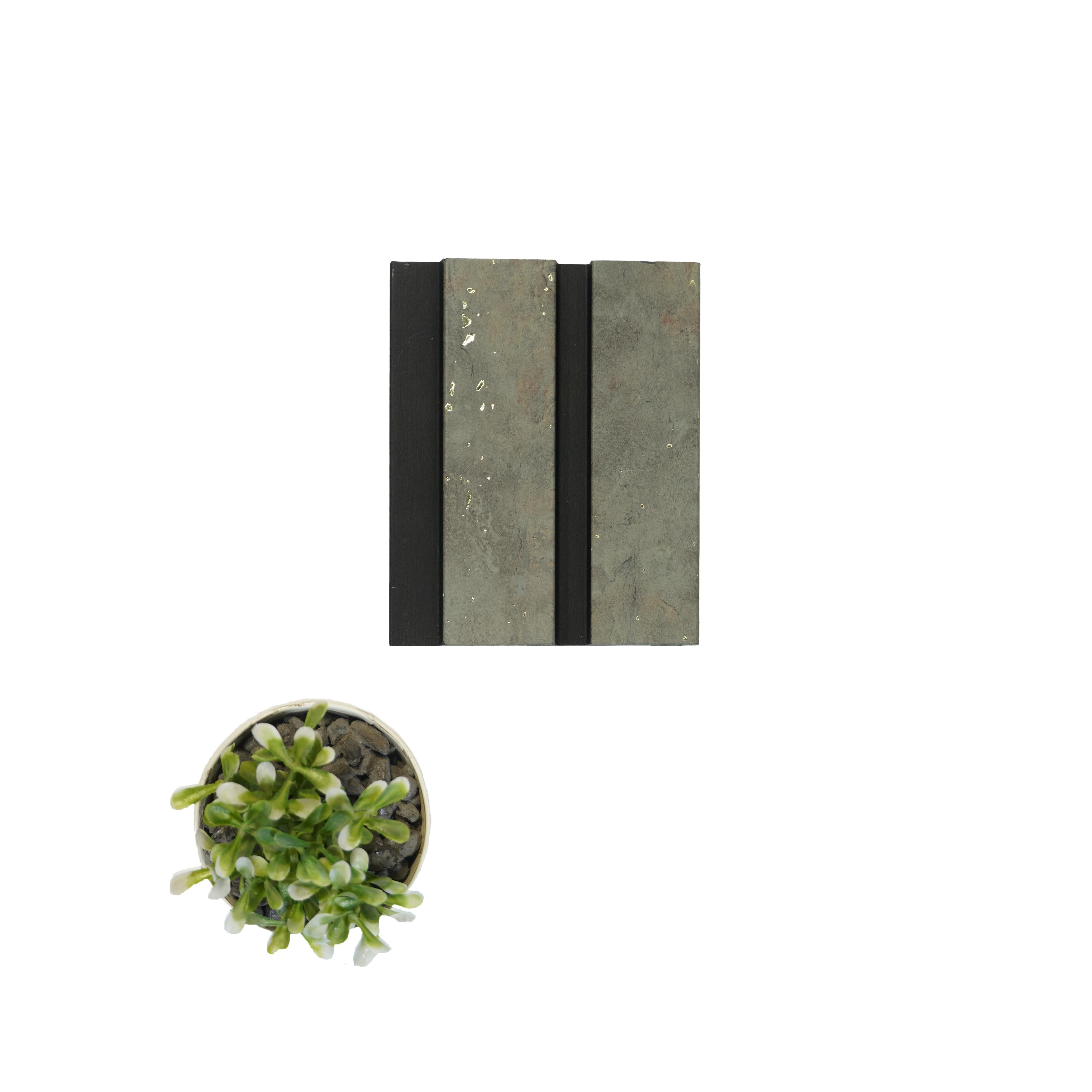 Beige Stone Charcoal Louver Marble & 9.5x0.39 Ft - Wl 2813
