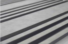 Beige Stone Charcoal Louvers Panel Marble & 9.5x0.4 Ft - Pn 00687