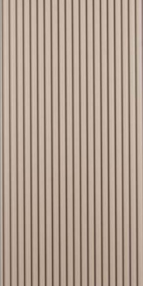 Beige Wood Charcoal Louvers 8x1 Ft - Rc 1109