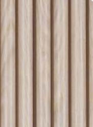 Beige Wood Charcoal Louvers 8x1 Ft - Rc 1110