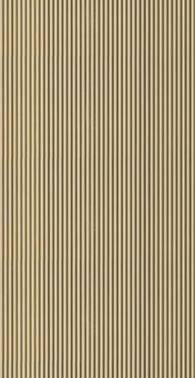 Beige wood louvers with textured finish and visible wood grain pattern in vertical slats