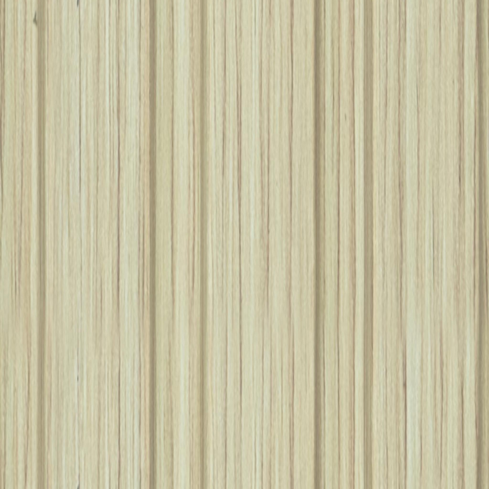 Wooden Charcoal Louvers Panel Wood Beige 8x0.4 Ft - Pn 00669