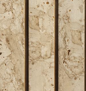 Wooden Charcoal Louvers Wood Beige 8x0.39 Ft - Pn 00832