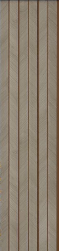 Wooden Charcoal Louvers Panel Wood Beige 8x0.83 Ft - Ed 82006