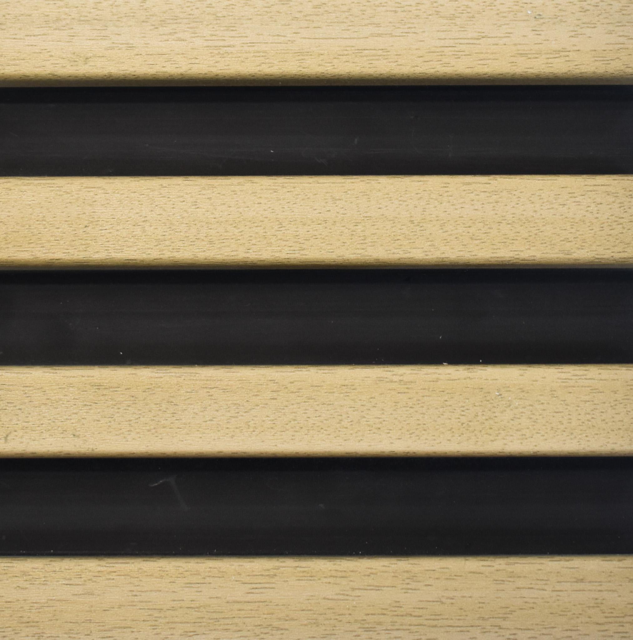 Wooden Wpc Louvers Panel Wood 9.5x0.54 Ft - Pn 00274