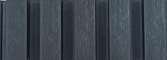 Exterior Wall Panel Wood Black 9.5x0.71 Ft - 9.5