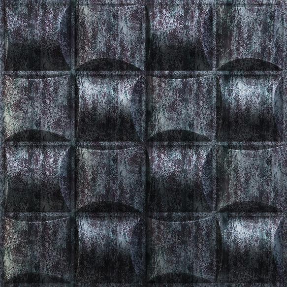 Elevate Interior Panels Thunder Black Block 3D Wall Panel 1.6x1.6 ft designer louvers Black Black_Block