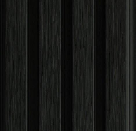 Wpc Exterior Panel Wood Louvers Black 9.6x0.72 Ft - Brushed