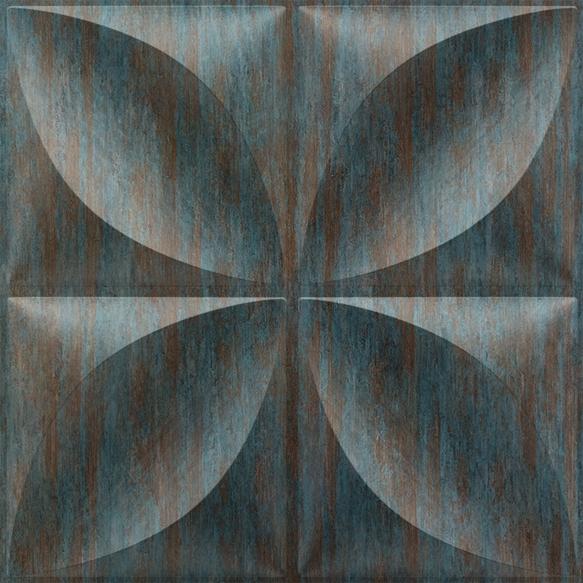 Rustic Wood Butterfly 3D Wall Panel Black 1.6x1.6 Ft -