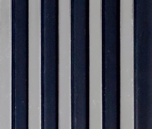 Clads Series Louvers Metallic Black 8x0.41 Ft - 1014 Se09