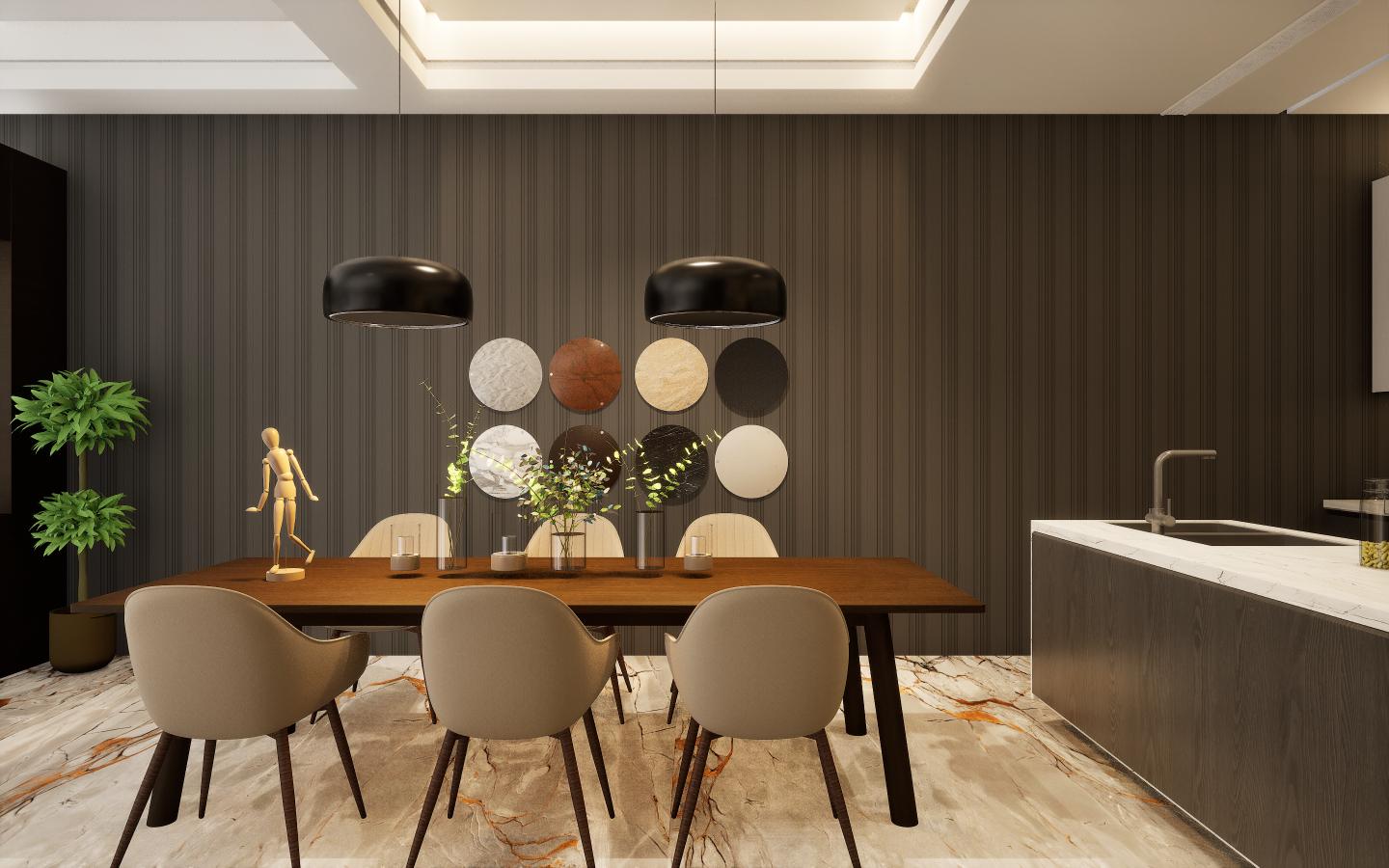 Black Charcoal Louvers Panel Sleek & Splendid Series Plain Colors 8x0.41 Ft - Sa 4004